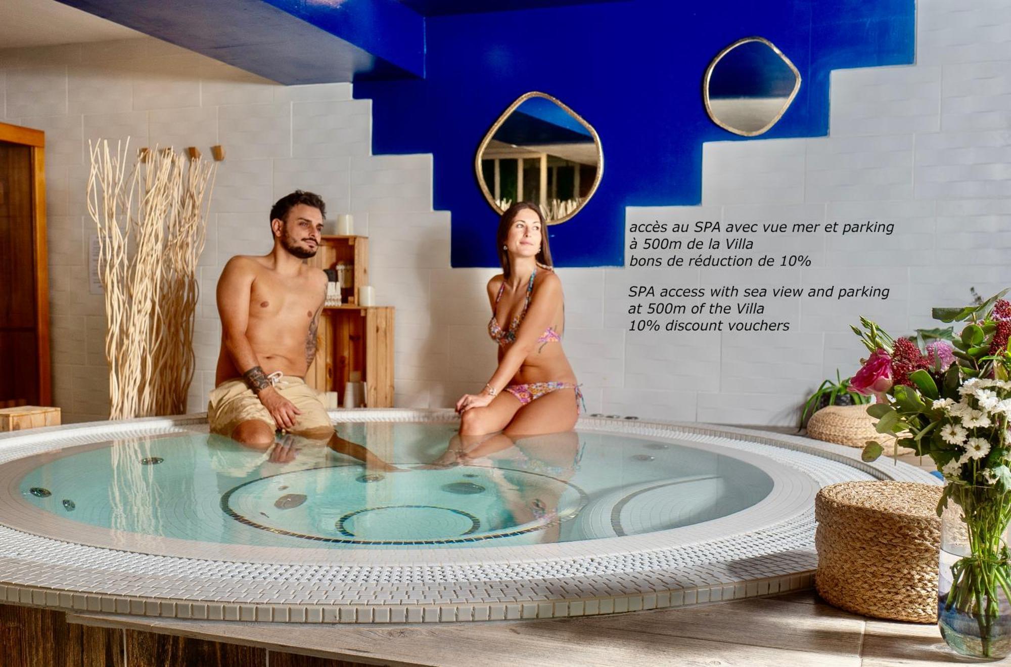 Blue Summer Vibes Duplex Studio For 4P, Ac, Sea View, Parking, Beach At 50M, Spa Access -3 ลาซิโอตาต์ ภายนอก รูปภาพ